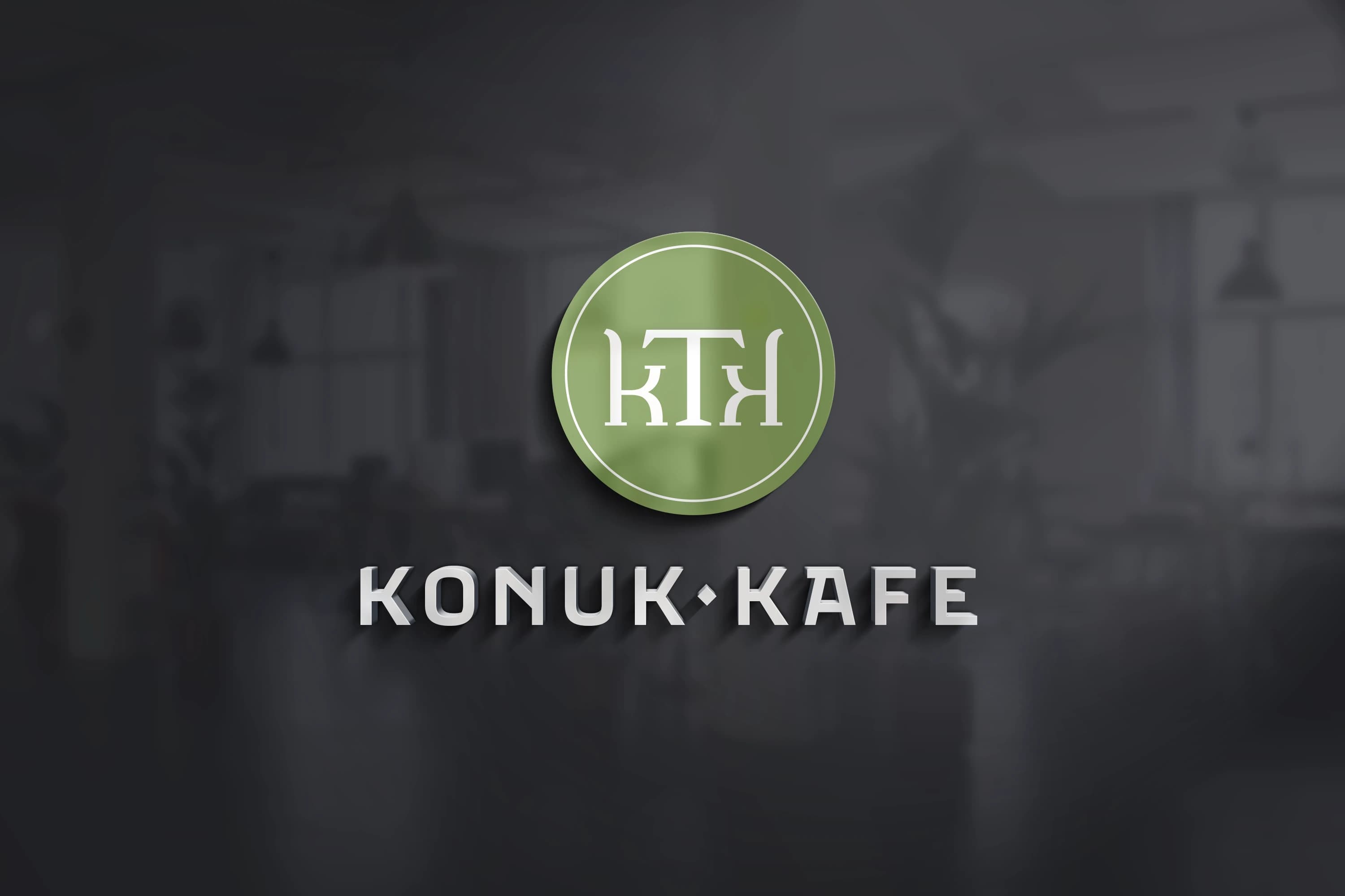 Logo and sign design for Konuk Kafe